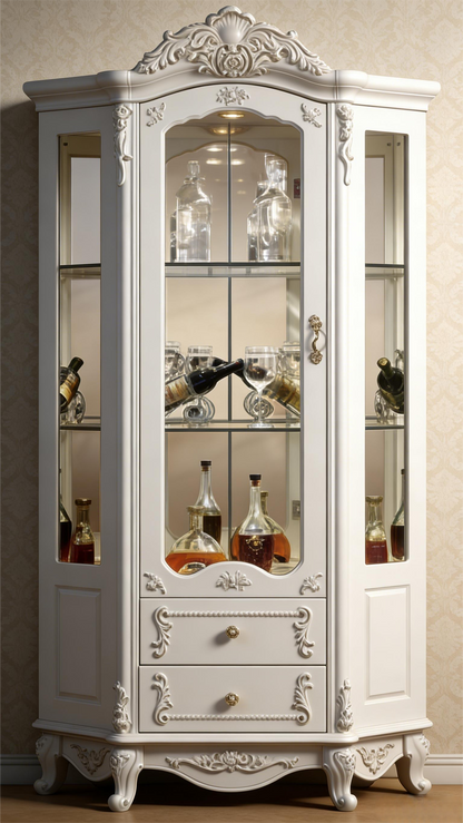French Palace Style Wine Cabinet
