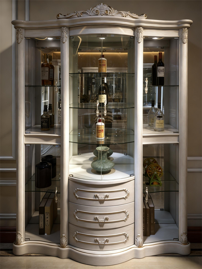 French Palace Style Large Modular Wine Cabinet