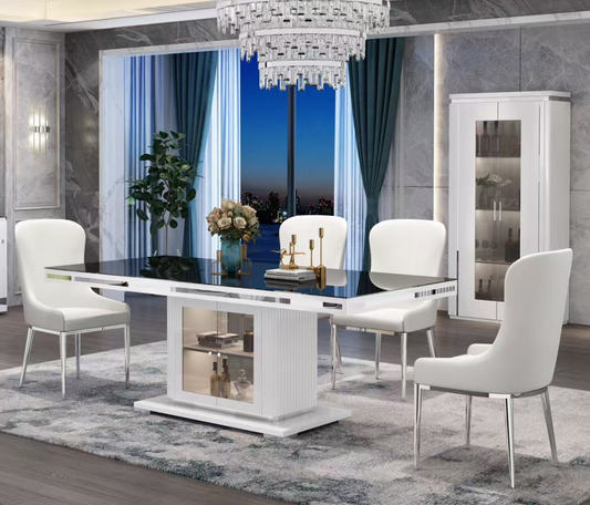 Black High-Gloss Dinning Table