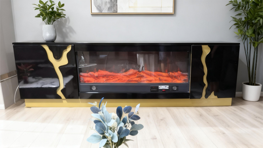 Black Lacquered TV Cabinet