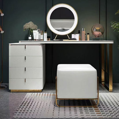 White Minimalist Dressing Table Set