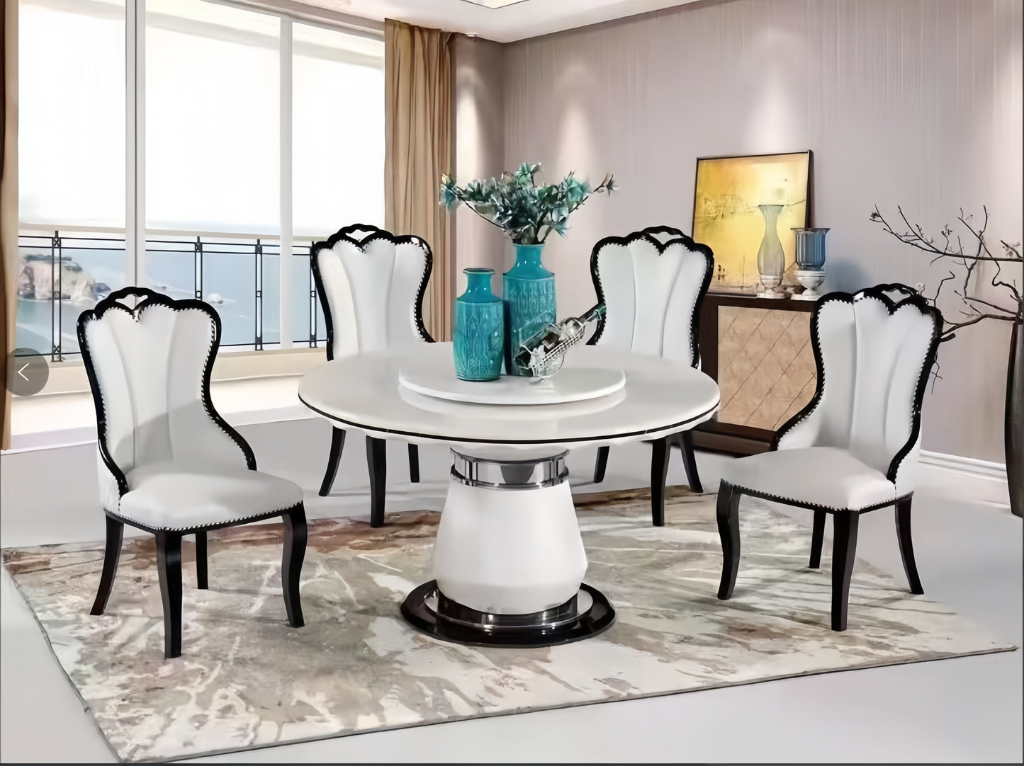 Luxury French Style Indoor Round Dining Table