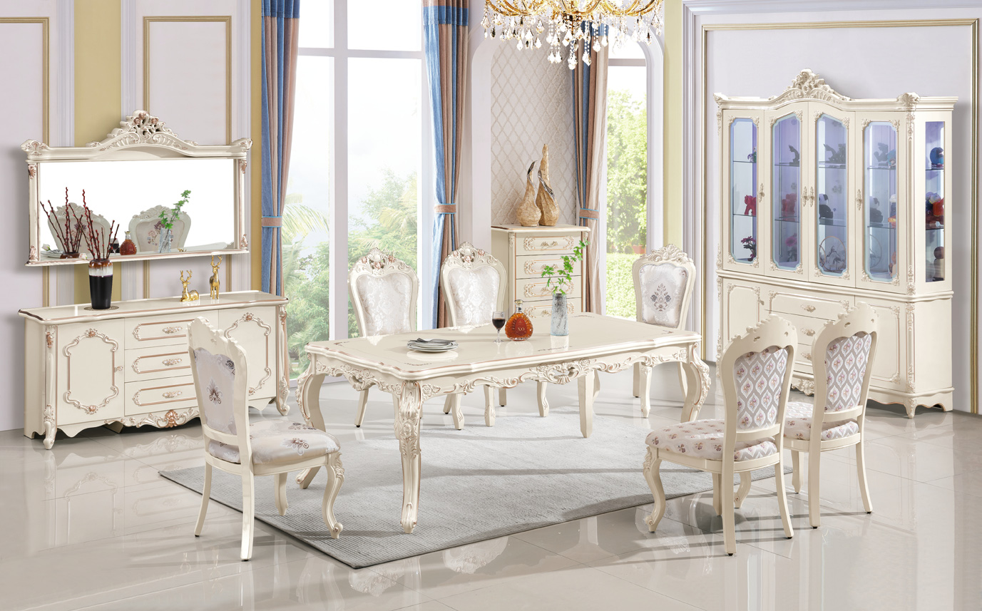 Off-white Dinning Table/Chair