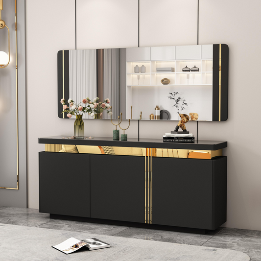 Black Dinning Cabinet
