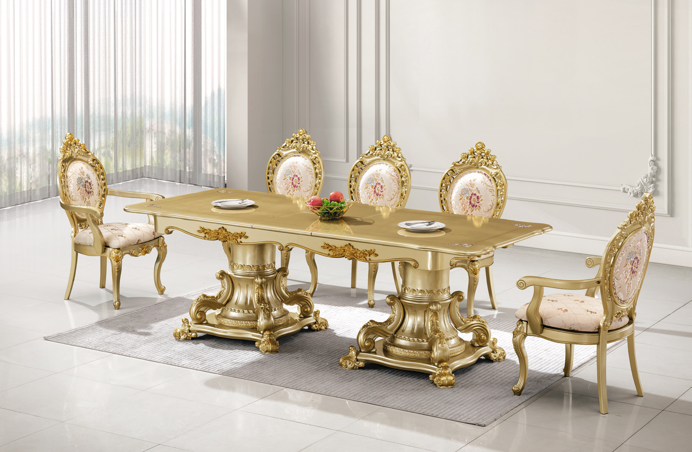 European Palace Gilt Bronze Ultra-Luxury Dining Table