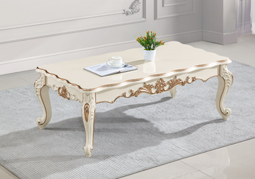 Brown/White Marble Coffee Table