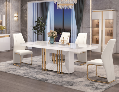 White High-Gloss Dispaly Cabinet