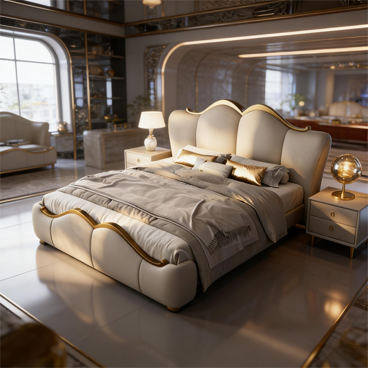 French Luxury Upholstered Bed