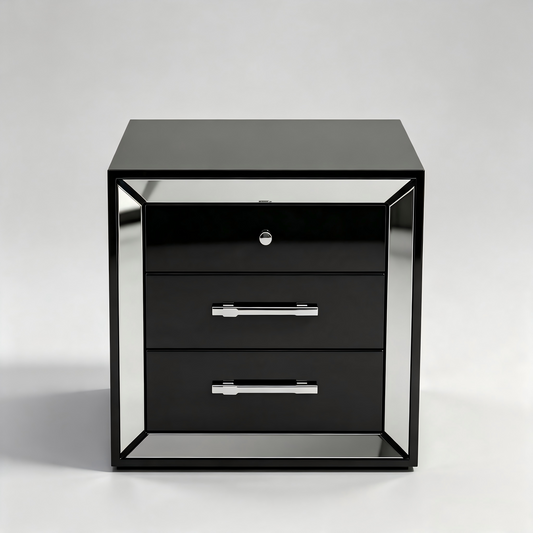 Modern Luxury Black Nightstand