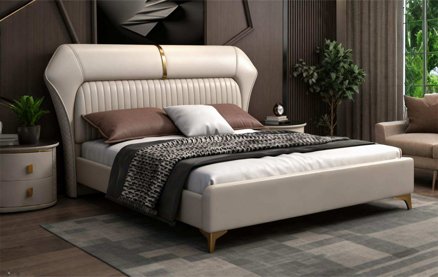 A Minimalist Luxury Bed