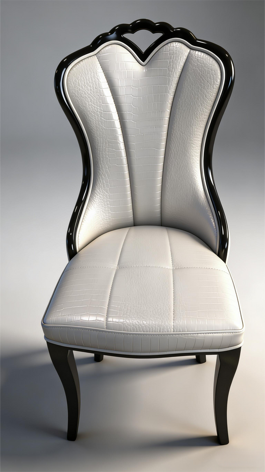 Luxury French Style Leather Dining Chair