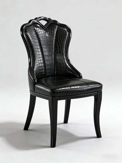 Luxury French Style Leather Dining Chair