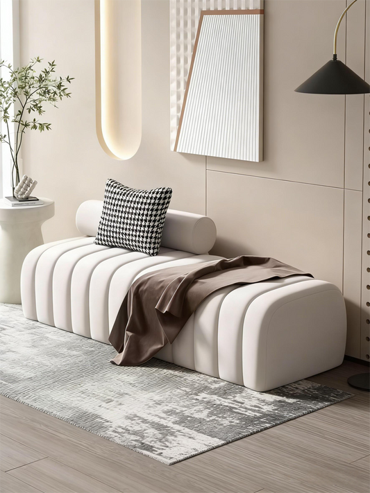 Italian Luxury Piano-Key Sofa Bench