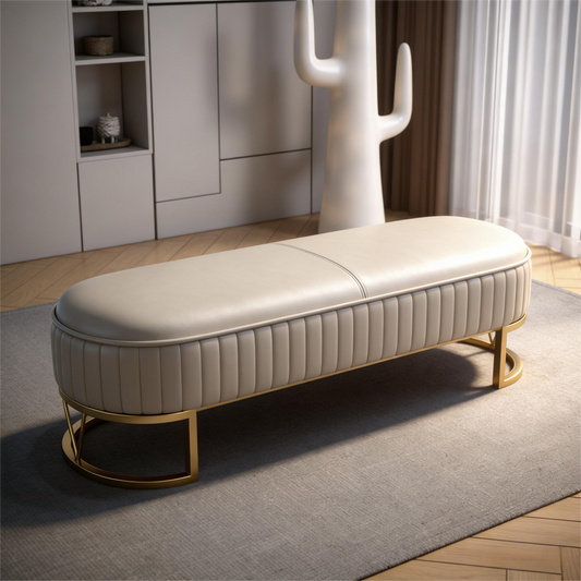 Italian Luxury Leather Bench