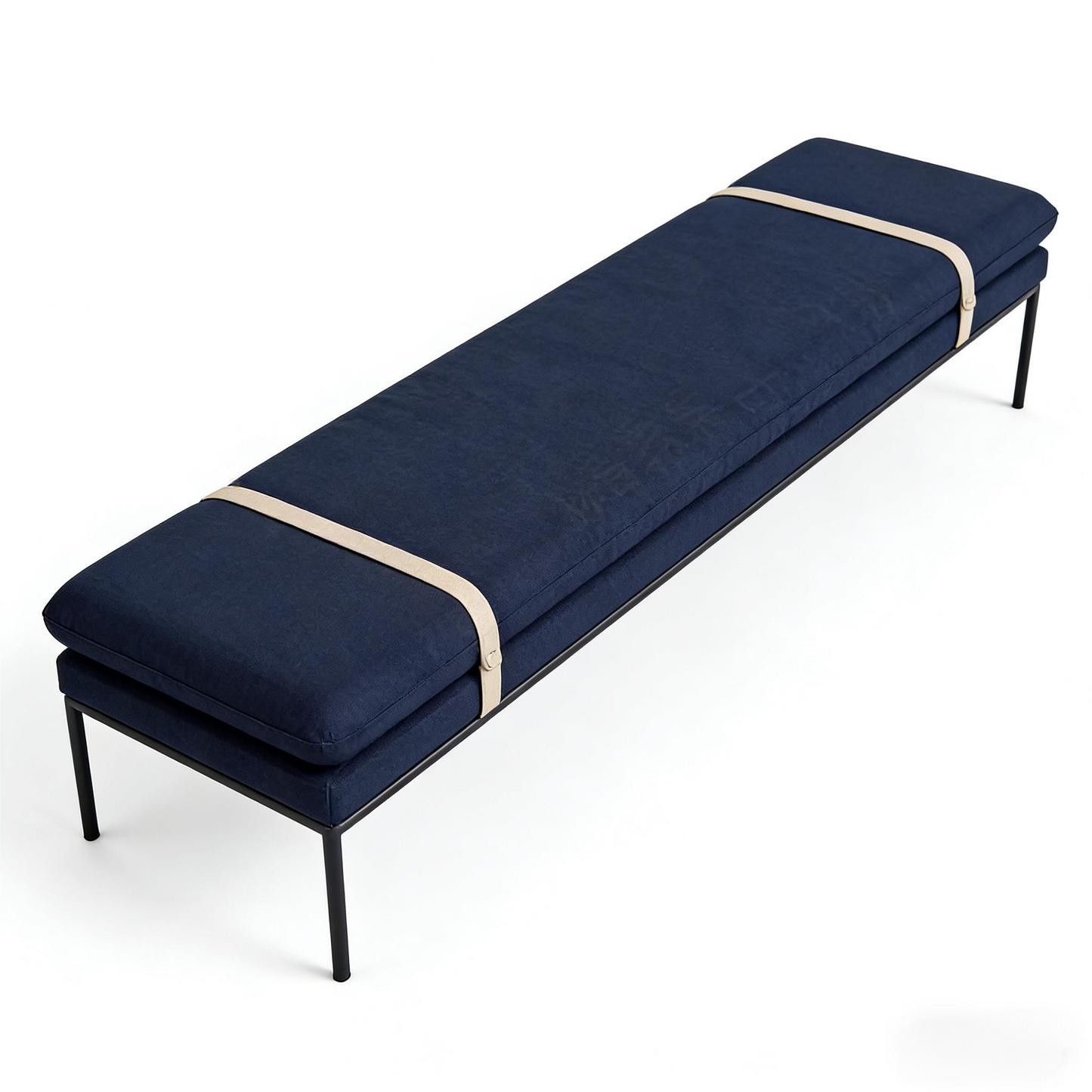 Scandinavian Ins-Style Fabric Bench