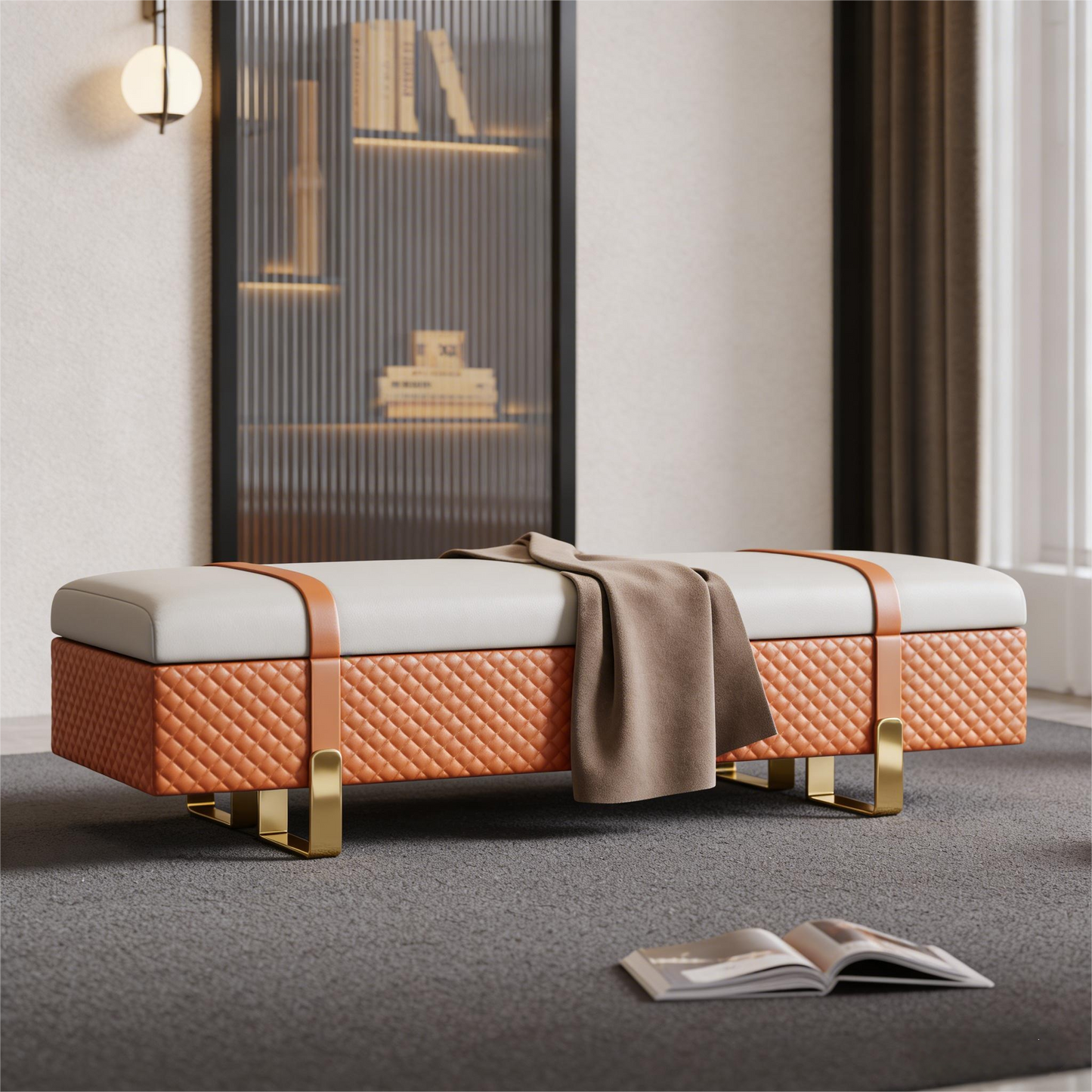 Luxury Quilted Bench