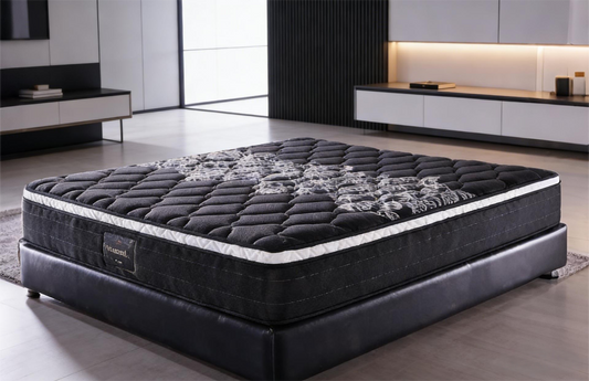 Black Pocket Spring & Latex Mattress