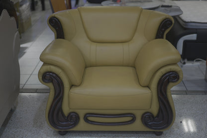 Brown Leather Sofa Set