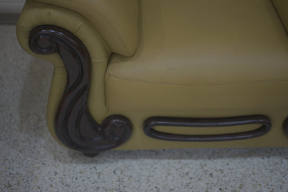 Brown Leather Sofa Set