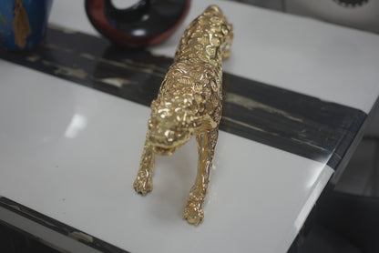 Golden / Sliver Leopard Decor Statue