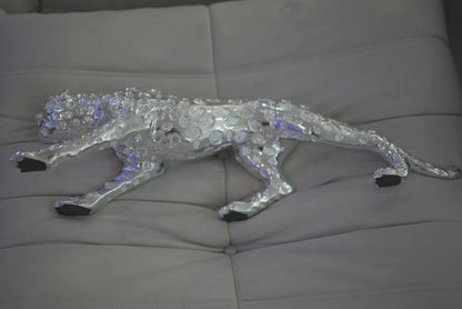Golden / Sliver Leopard Decor Statue
