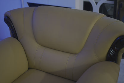 Brown Leather Sofa Set