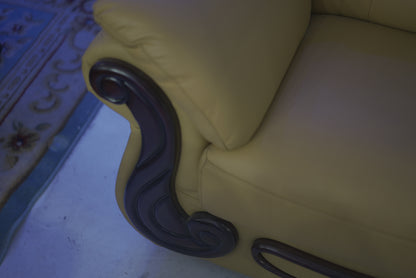 Brown Leather Sofa Set
