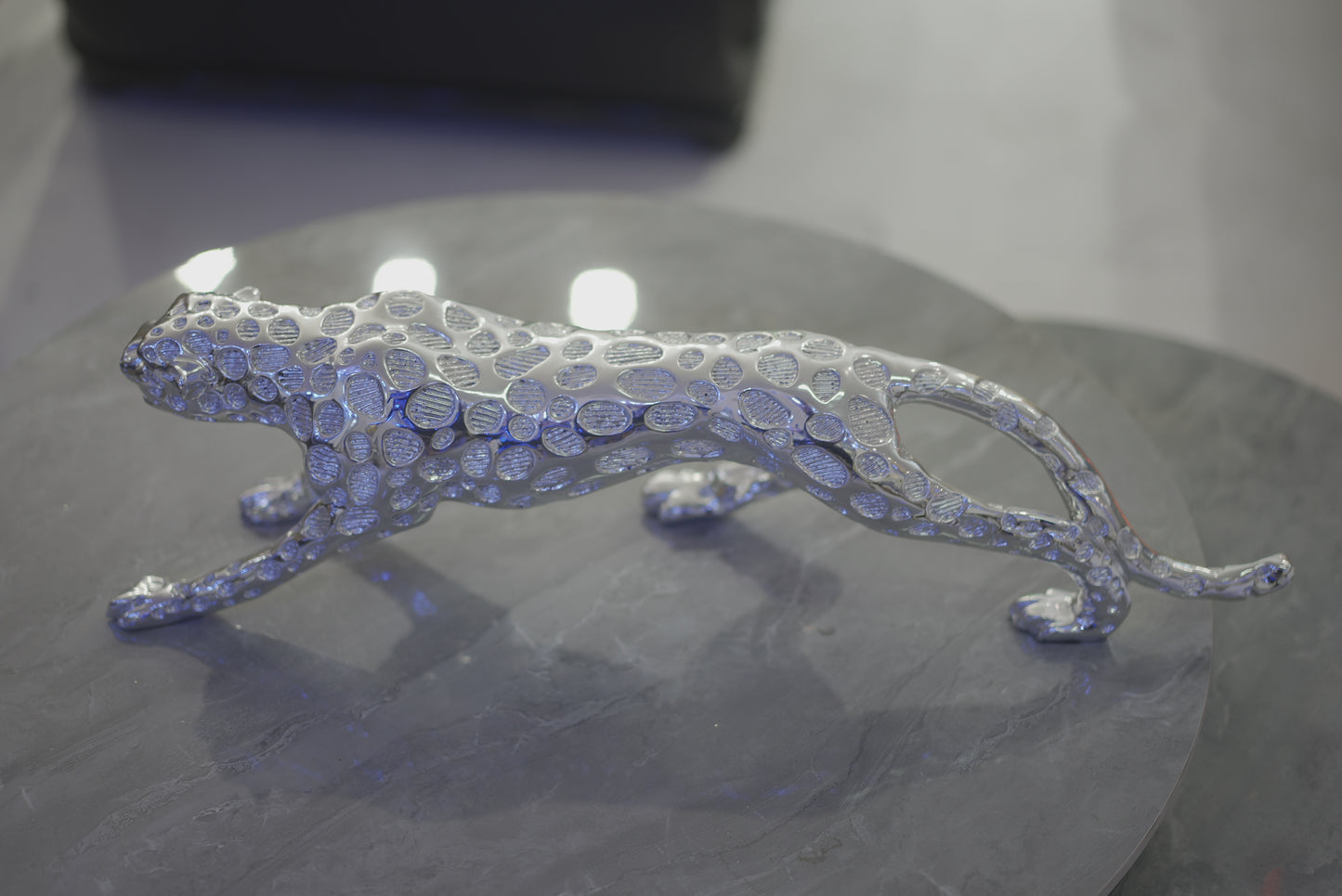 Golden / Sliver Leopard Decor Statue