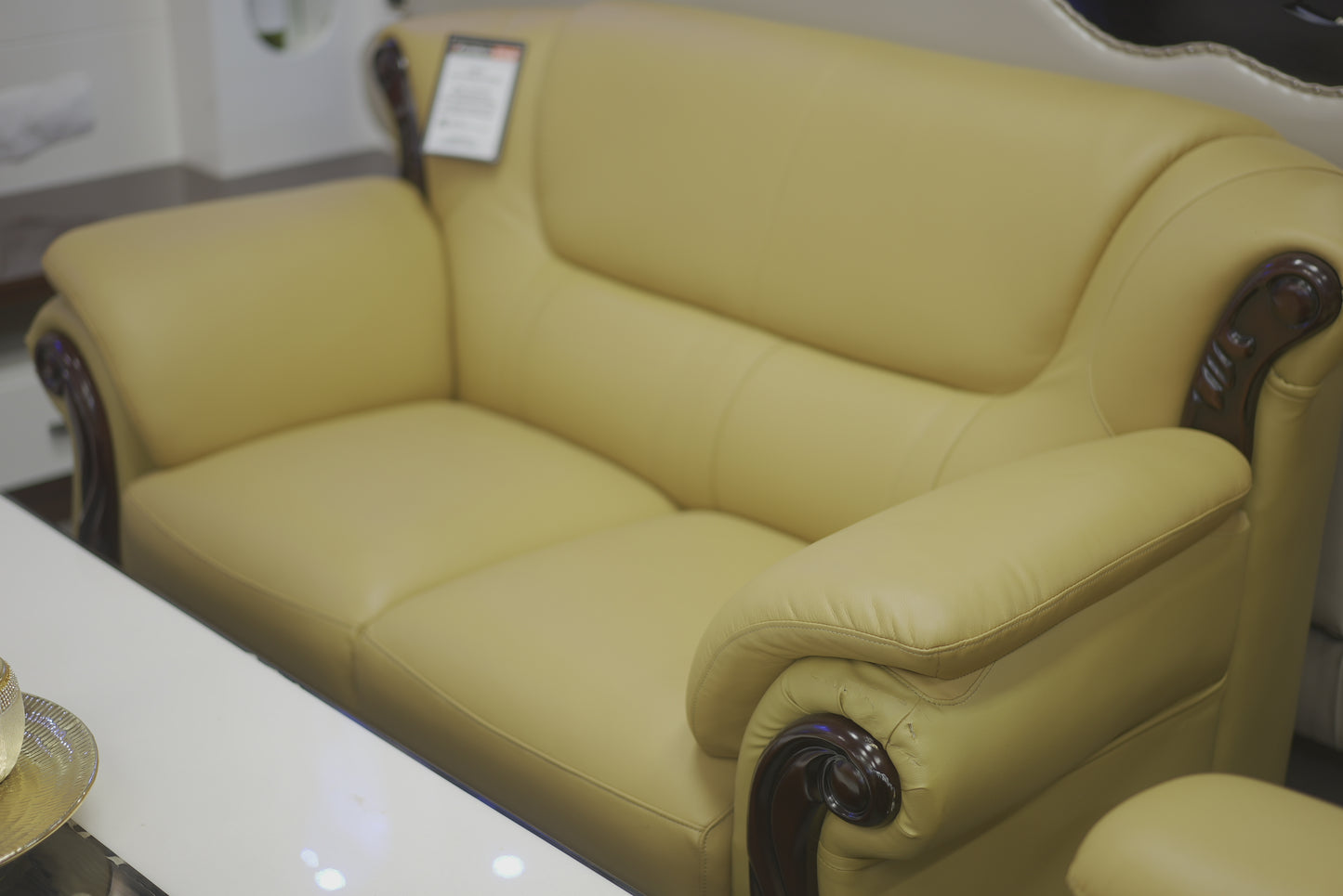 Brown Leather Sofa Set
