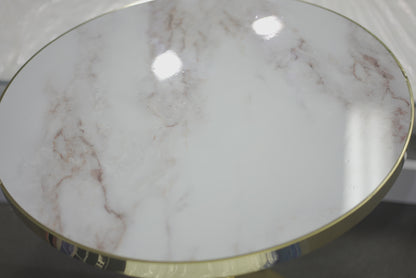 Coffee Table Marble Gold Pole Stand