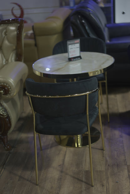 Coffee Table Marble Gold Pole Stand