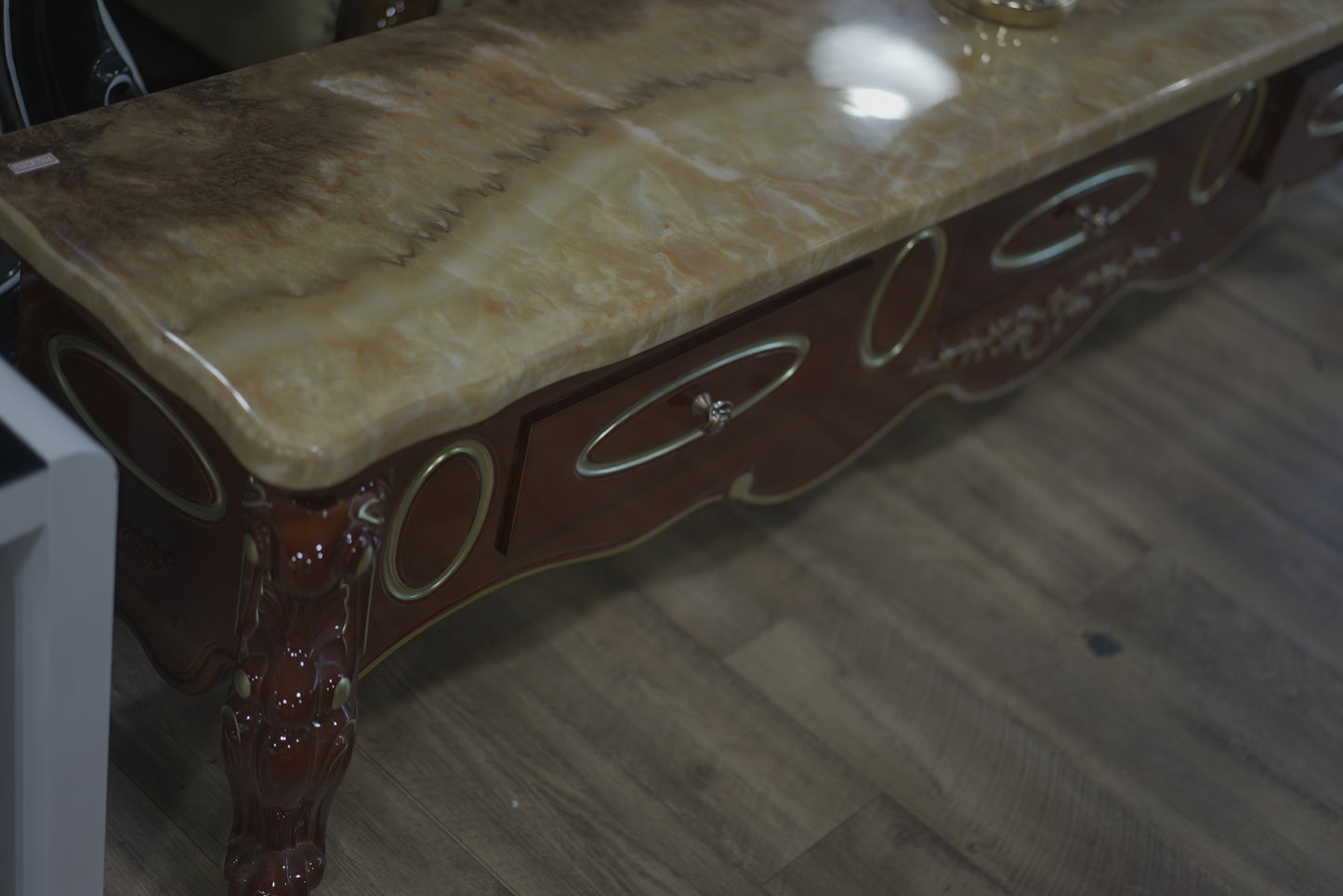 Vintage TV Cabinet (White/Black/Brown)