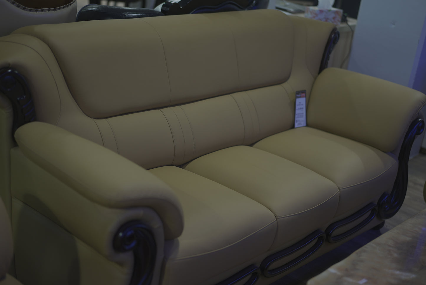 Brown Leather Sofa Set