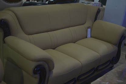 Brown Leather Sofa Set