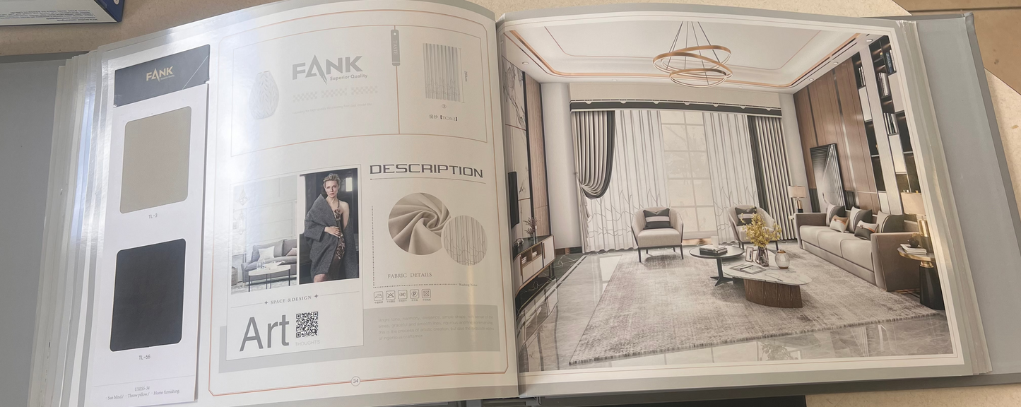 Curtain Styles Choices - FANK B (Free Track Free Installation)