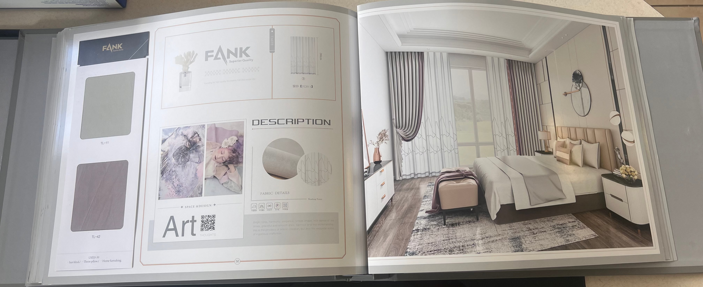 Curtain Styles Choices - FANK B (Free Track Free Installation)