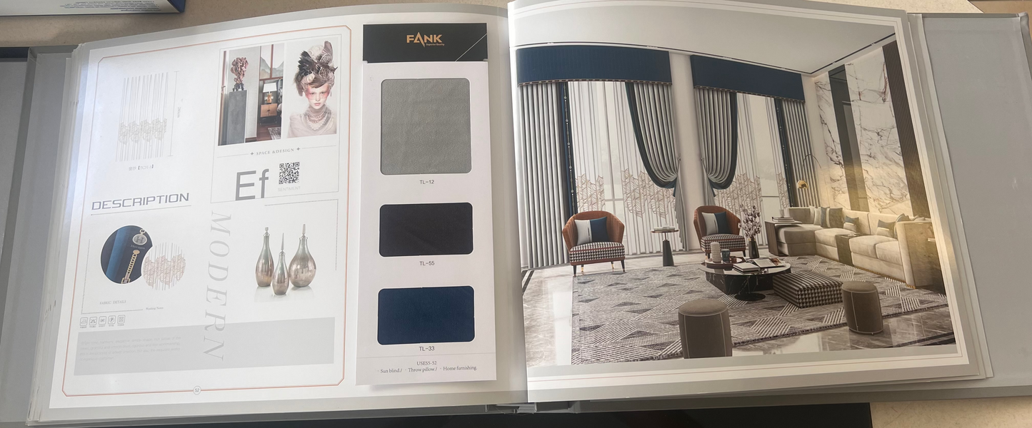 Curtain Styles Choices - FANK B (Free Track Free Installation)