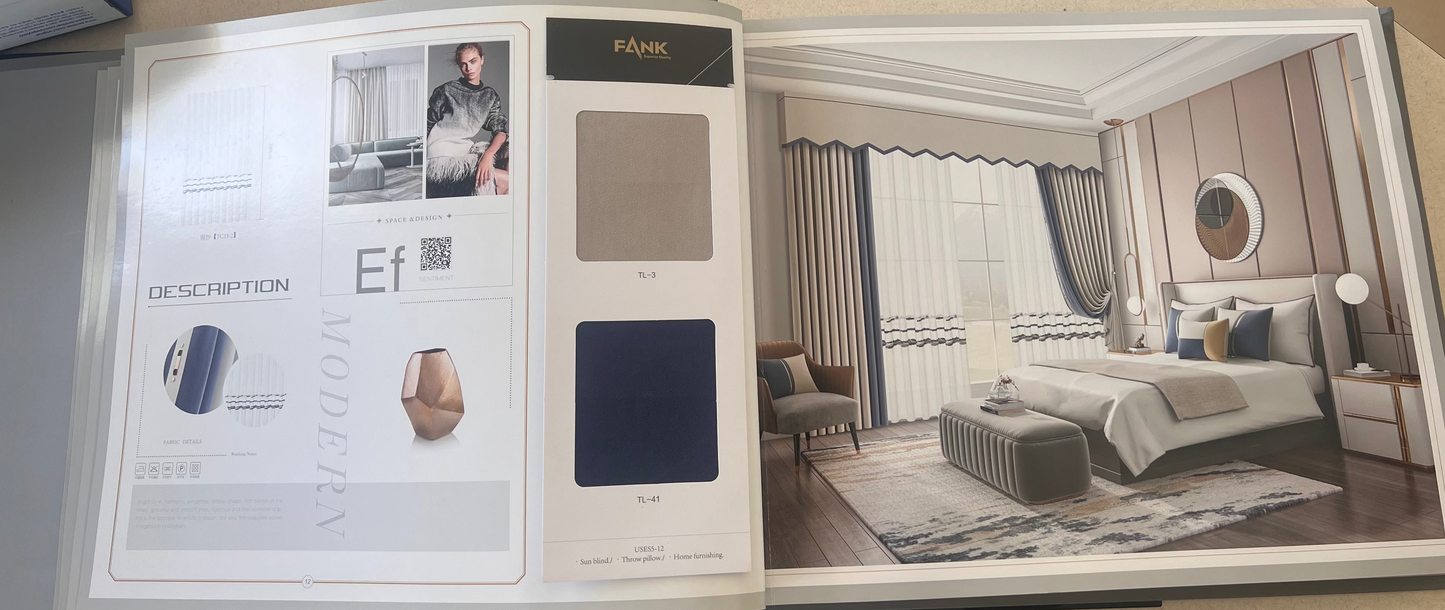 Curtain Styles Choices - FANK B (Free Track Free Installation)