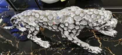 Golden / Sliver Leopard Decor Statue