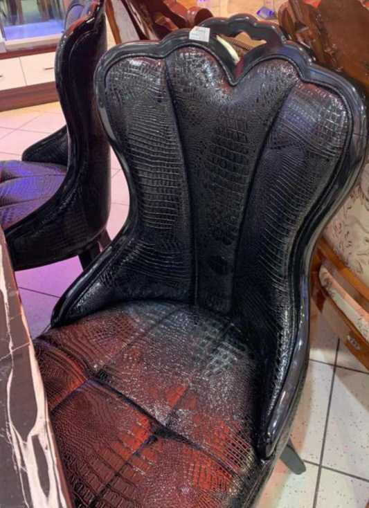 Crocodile Leather Chair