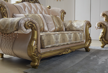 Golden Mesh Golden Frame Sofa