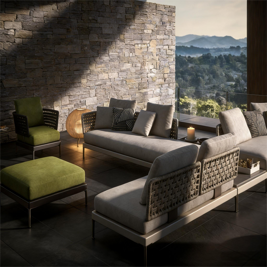 Modern Luxury Outdoor Rattan Sofa Set