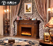 American-style electric fireplace