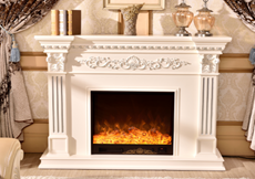 American-style electric fireplace