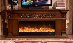American-style electric fireplace
