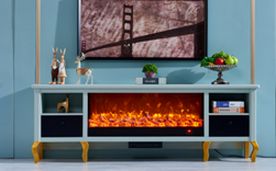 Modern minimalist multifunctional electric fireplace