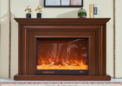 American-style minimalist electric fireplace