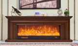 American-style minimalist electric fireplace