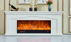 American-style minimalist electric fireplace