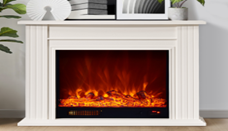 American-style minimalist electric fireplace